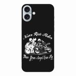 Laptop, Telefoane si Tablete - Telefoane mobile si accesorii - Accesorii Telefoane - Huse telefoane - Husa compatibila cu Apple iPhone 16 Plus Silicon Gel Tpu Model Never Ride Faster - Infinity.ro