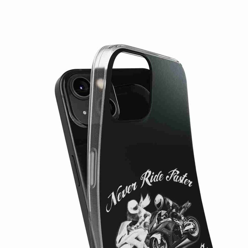 Laptop, Telefoane si Tablete - Telefoane mobile si accesorii - Accesorii Telefoane - Huse telefoane - Husa compatibila cu Apple iPhone 16 Pro Max Silicon Gel Tpu Model Never Ride Faster - Infinity.ro