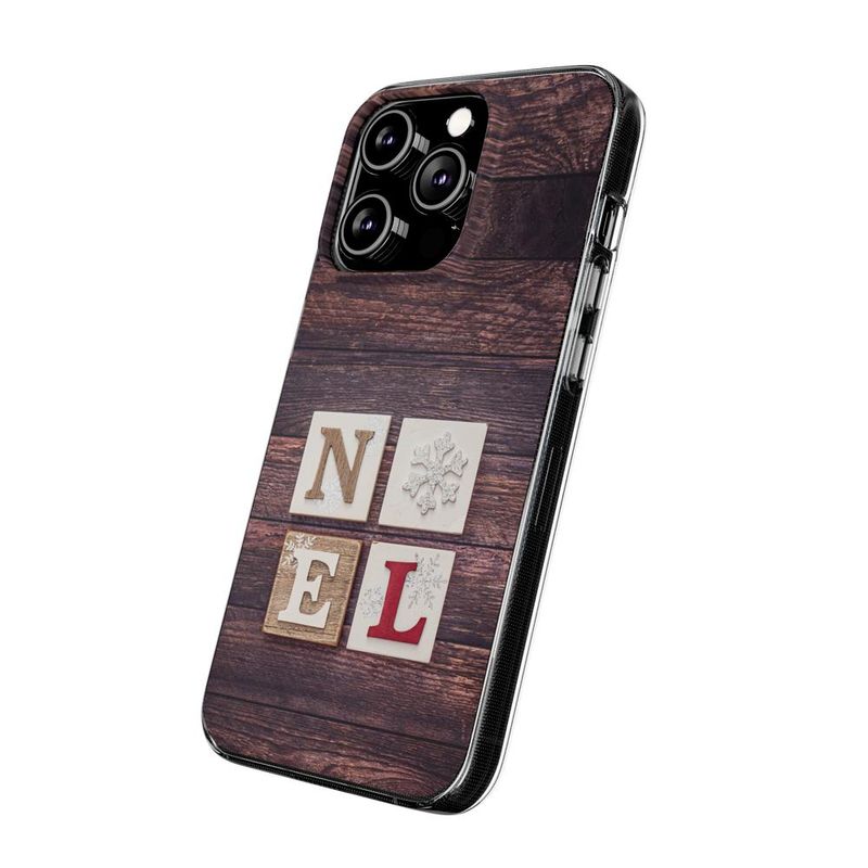 Laptop, Telefoane si Tablete - Telefoane mobile si accesorii - Accesorii Telefoane - Huse telefoane - Husa compatibila cu Apple iPhone 15 Pro Silicon Gel Tpu Model Craciun Noel Wood - Infinity.ro