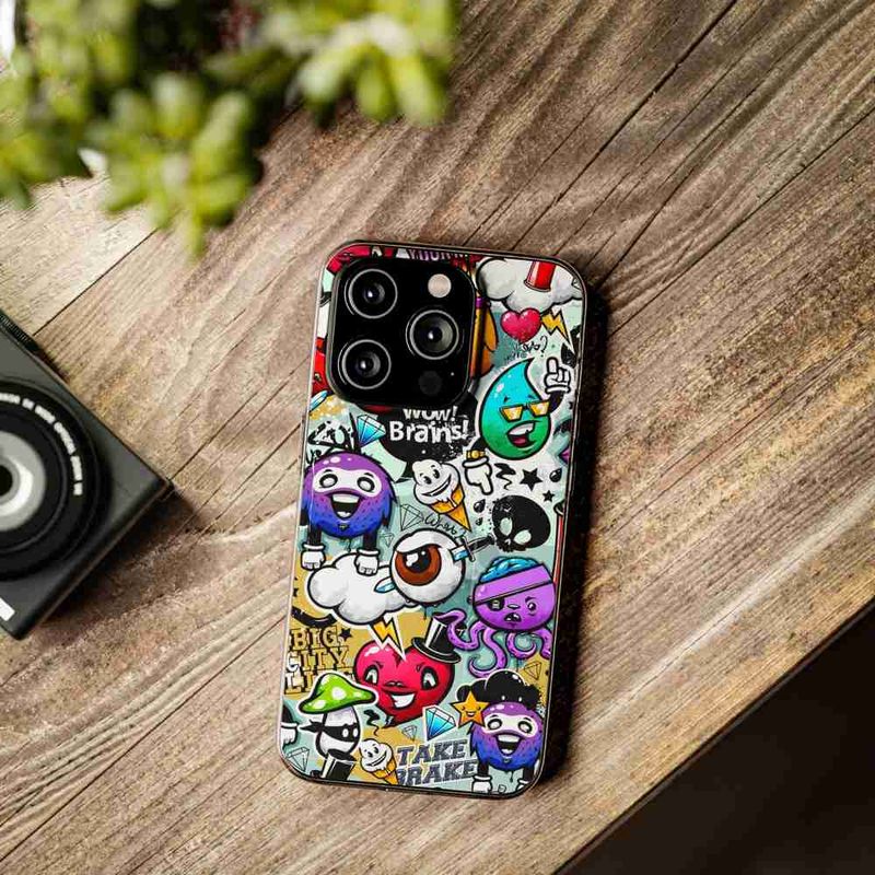Laptop, Telefoane si Tablete - Telefoane mobile si accesorii - Accesorii Telefoane - Huse telefoane - Husa compatibila cu Apple iPhone 17 Pro Max Silicon Gel Tpu Model Pop Art Graffiti - Infinity.ro