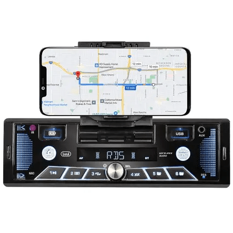 Auto si Moto - Electronice auto - Multimedia auto - Radio Auto Trevi SCD-5602 BT, FM RDS, Bluetooth, USB/AUX, ecran LCD multicolor, suport smartphone detasabil (pana la 7") - Infinity.ro