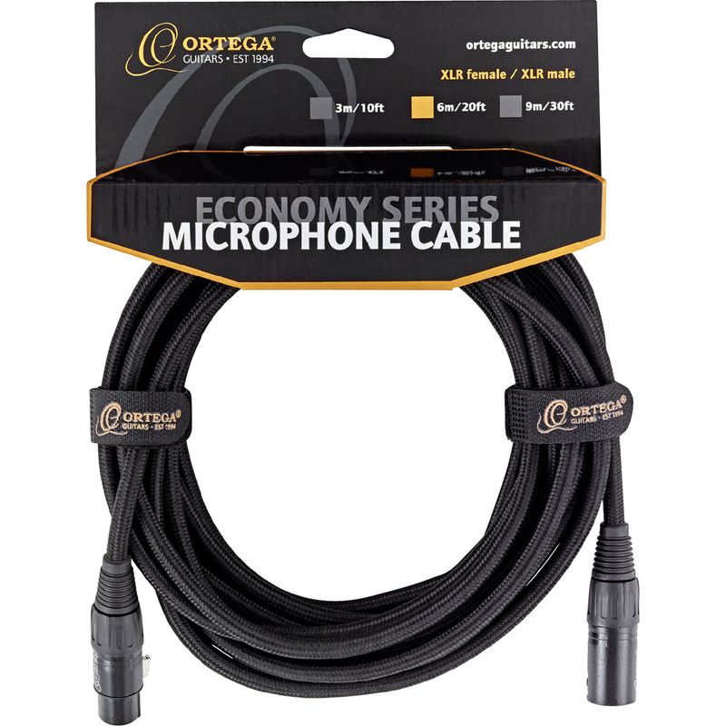 TV, Audio-Video si Foto - Accesorii TV si audio - Cabluri si adaptoare audio - Cablu microfon profesional Ortega OECM-30XX XLR 9m, 24 AWG, ecranare OCC 95% - Infinity.ro