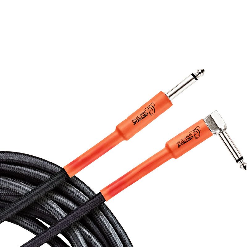 TV, Audio-Video si Foto - Accesorii TV si audio - Cabluri si adaptoare audio - Cablu Instrument Ortega OECI-20  6m 95% Cupru 8mm Negru/Orange - Profesional - Infinity.ro