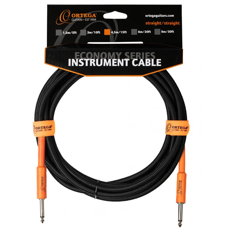 TV, Audio-Video si Foto - Accesorii TV si audio - Cabluri si adaptoare audio - Cablu instrument Ortega OECIS-15 4.5 m, nylon 8 mm, ecranare cupru 95% - Infinity.ro