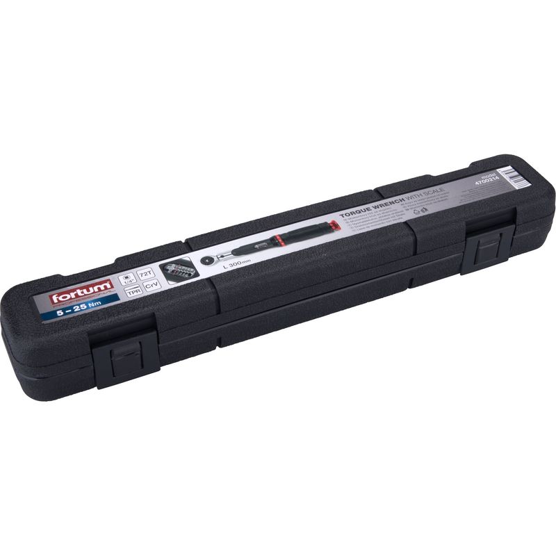 Casa si Gradina - Constructii - Scule de mana si unelte - Chei si truse chei - Cheie dinamometrica tip fereastra, FORTUM, 4700214, 5-25Nm, 72 dinti - Infinity.ro