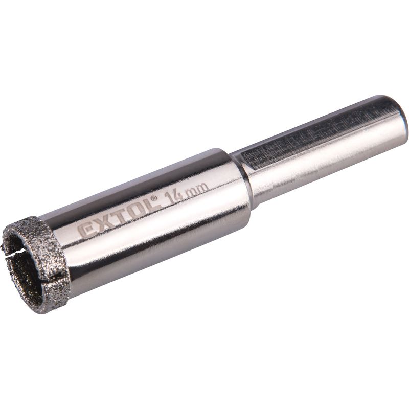 Casa si Gradina - Constructii - Scule electrice si accesorii - Seturi si accesorii pentru gaurit si insurubat - Burghiu diamantat sticla ceramica, EXTOL PREMIUM, 8801981, Viteza 400-1000rpm, 14mm - Infinity.ro