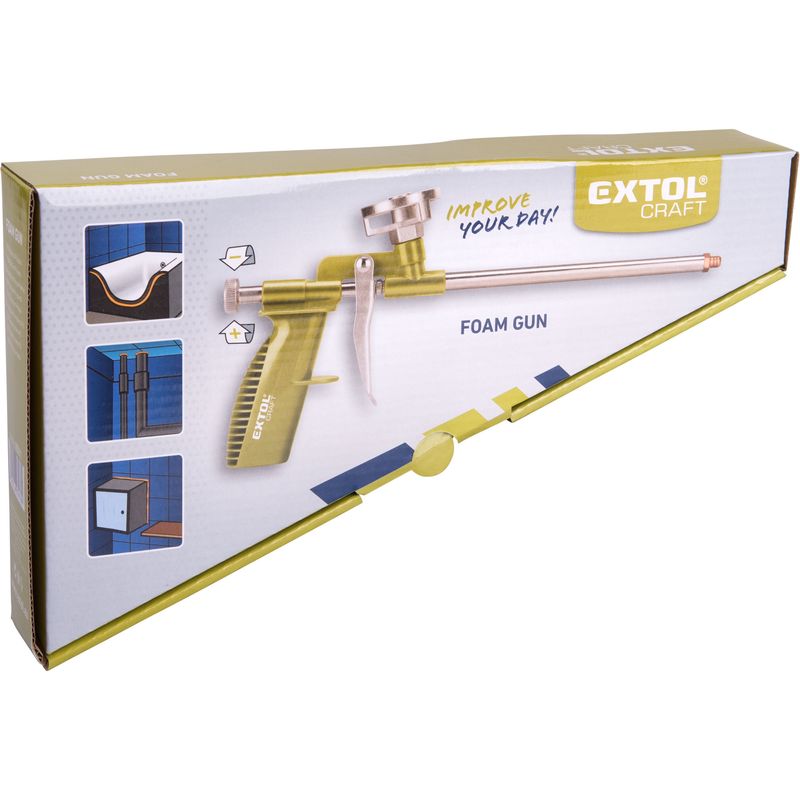 Casa si Gradina - Constructii - Vopsea si tencuieli - Pistoale si sisteme de vopsit si tencuit - Pistol spuma, EXTOL CRAFT, 85011, reglare debit, cadru plastic - Infinity.ro