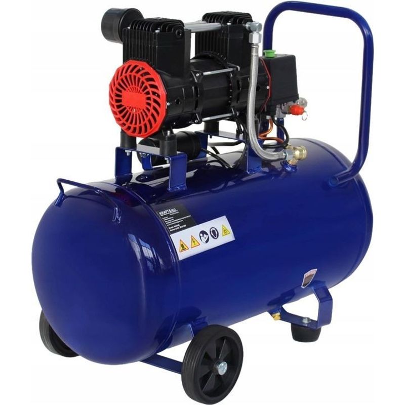 Casa si Gradina - Electrice - Echipamente electrice - Compresoare - Compresor industrial KRAFT&DELE KD4092, 50 l, 1500 W, tehnologie fara ulei, nivel redus de zgomot - Infinity.ro