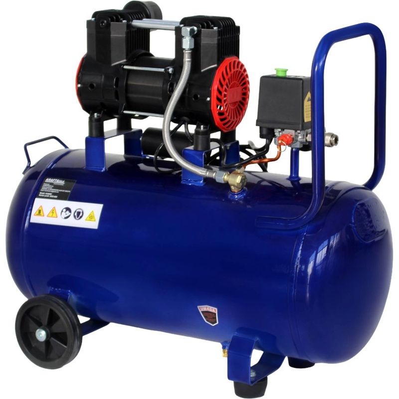 Casa si Gradina - Electrice - Echipamente electrice - Compresoare - Compresor industrial KRAFT&DELE KD4092, 50 l, 1500 W, tehnologie fara ulei, nivel redus de zgomot - Infinity.ro