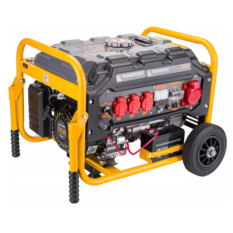 Casa si Gradina - Electrice - Generatoare electrice - Generator de curent POWERMAT PM-AGR-3000MNKE 3000W 230V/400V, PM1196 - Infinity.ro