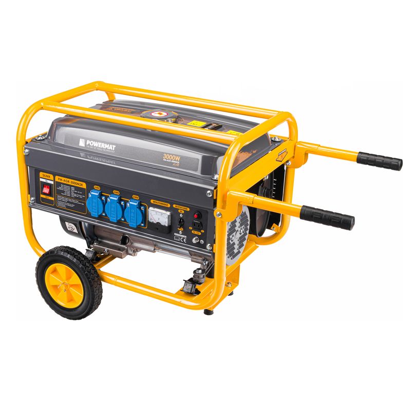 Casa si Gradina - Electrice - Generatoare electrice - Generator de curent portabil 3000W 230V cu AVR si roti, PM1198 - Infinity.ro