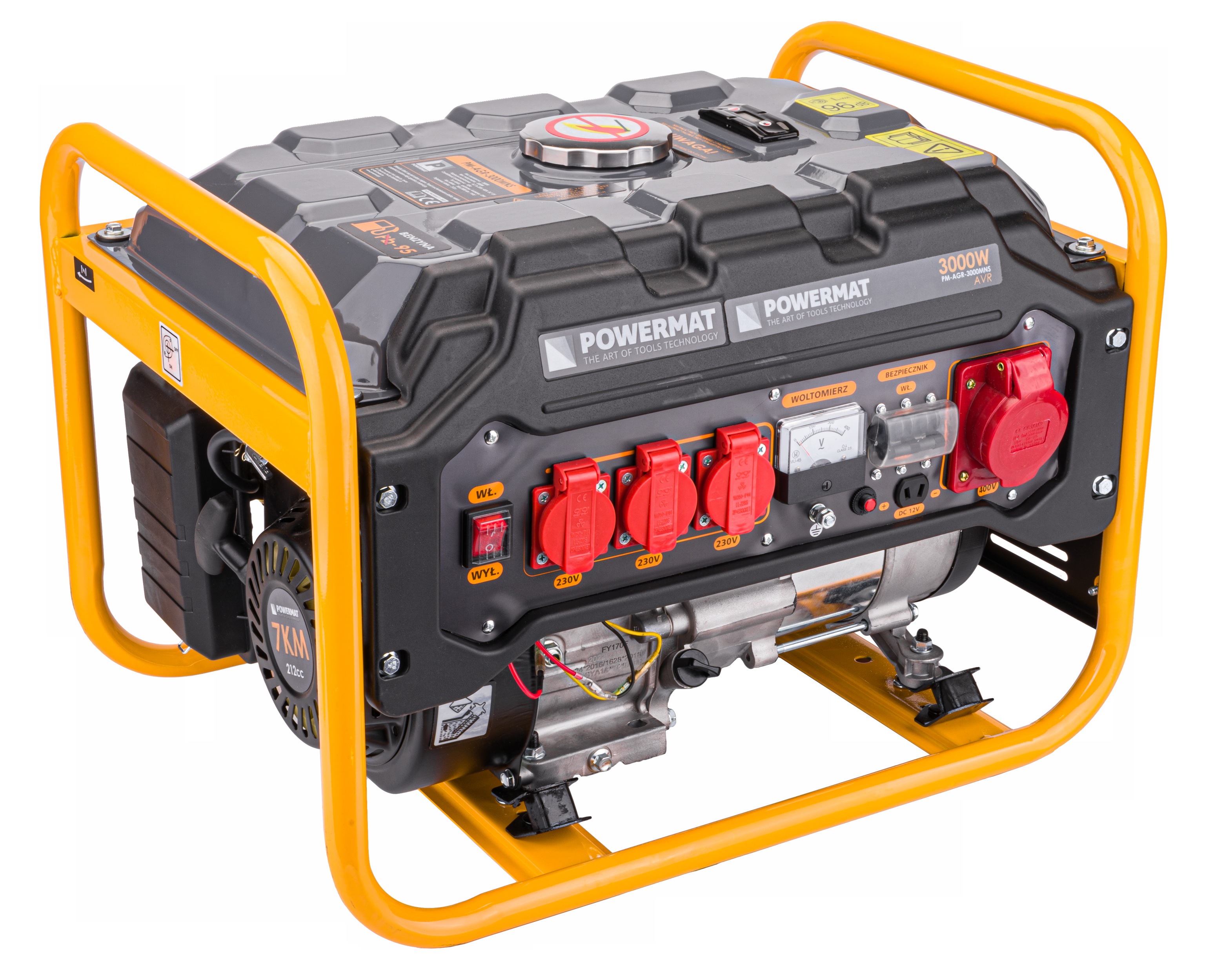 Generator de curent, Powermat PM-AGR-3000MNS 3000W 230V/400V, PM1194