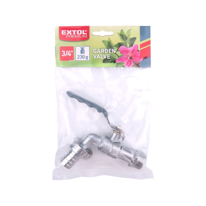 Casa si Gradina - Gradinarit si plante - Instalatii si accesorii pentru irigatii - Furtunuri de gradina si accesorii - Robinet gradina, EXTOL PREMIUM, 8876251, 3/4", racord filet - Infinity.ro