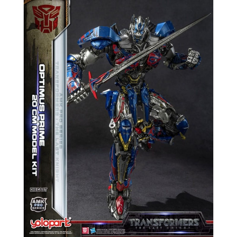 Jucarii, Copii si Bebe - Jucarii si jocuri - Figurine - Transformers: The Last Knight AMK Pro Series Plastic Model Kit Optimus Prime (Oversea Version) 20 cm - Infinity.ro