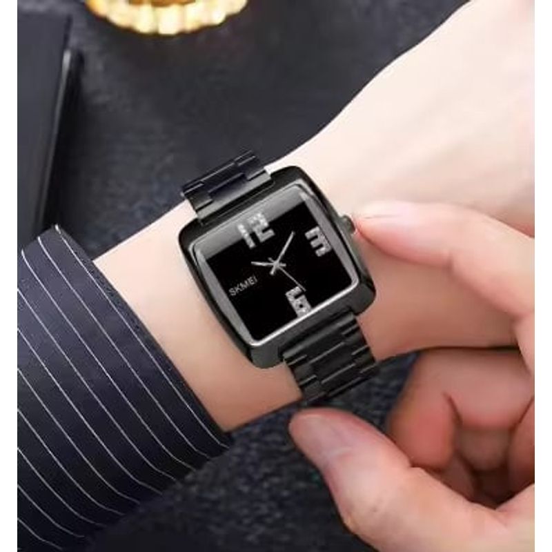Fashion, accesorii si bijuterii - Barbati - Bijuterii barbati - Ceasuri barbati - Ceas barbatesc de mana Skmei Quartz Analog Elegant Fashion Casual Negru - Infinity.ro