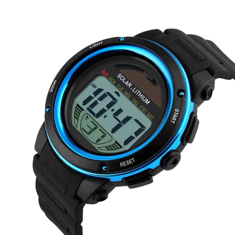 Fashion, accesorii si bijuterii - Barbati - Bijuterii barbati - Ceasuri barbati - Ceas barbatesc de mana Skmei Solar Cronograf Alarma 5 ATM Digital Casual Sport - Infinity.ro