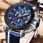 Fashion, accesorii si bijuterii - Barbati - Bijuterii barbati - Ceasuri barbati - Ceas barbatesc Lige Cronograf  Data Piele Cronometru - Infinity.ro