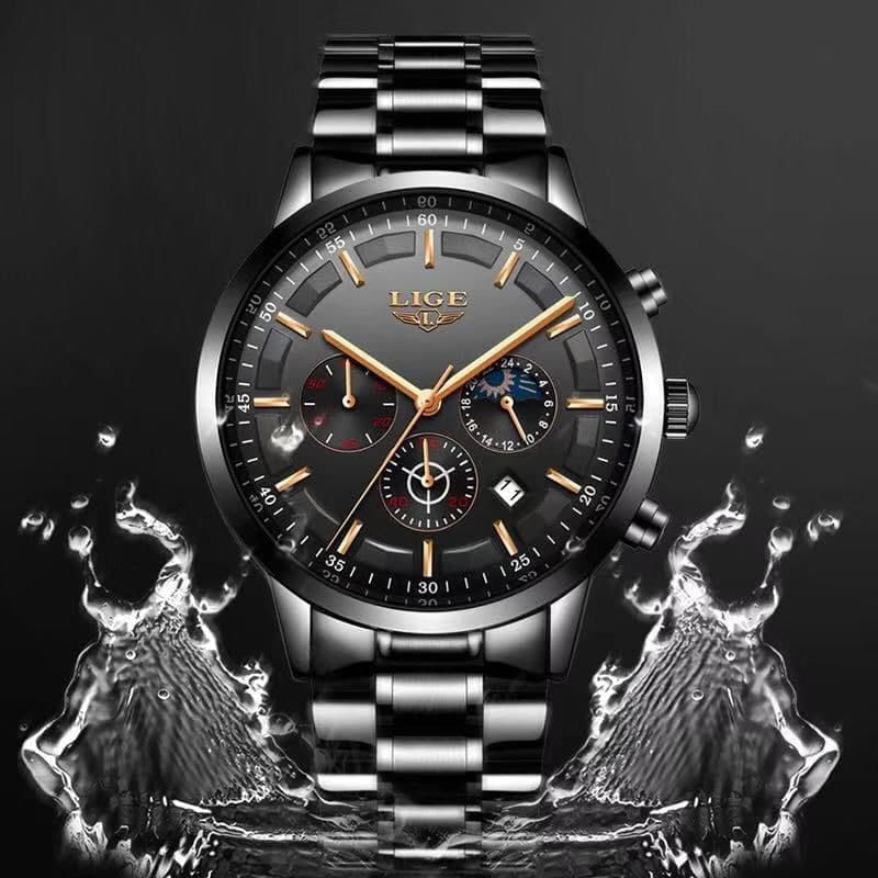 Fashion, accesorii si bijuterii - Barbati - Bijuterii barbati - Ceasuri barbati - Ceas barbatesc Lige Elegant Mecanism Quartz Otel inoxidabil - Infinity.ro