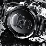 Fashion, accesorii si bijuterii - Barbati - Bijuterii barbati - Ceasuri barbati - Ceas barbatesc Lige Skull 3D Otel Craniu Quartz - Infinity.ro