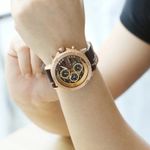 Fashion, accesorii si bijuterii - Barbati - Bijuterii barbati - Ceasuri barbati - Ceas barbatesc Naviforce Elegant Casual Analog Quartz Cronograf Maro Auriu Roze - Infinity.ro