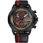 Fashion, accesorii si bijuterii - Barbati - Bijuterii barbati - Ceasuri barbati - Ceas barbatesc Naviforce Sport Casual Analog Quartz Cronograf Rosu - Infinity.ro