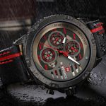 Fashion, accesorii si bijuterii - Barbati - Bijuterii barbati - Ceasuri barbati - Ceas barbatesc Naviforce Sport Casual Analog Quartz Cronograf Rosu - Infinity.ro