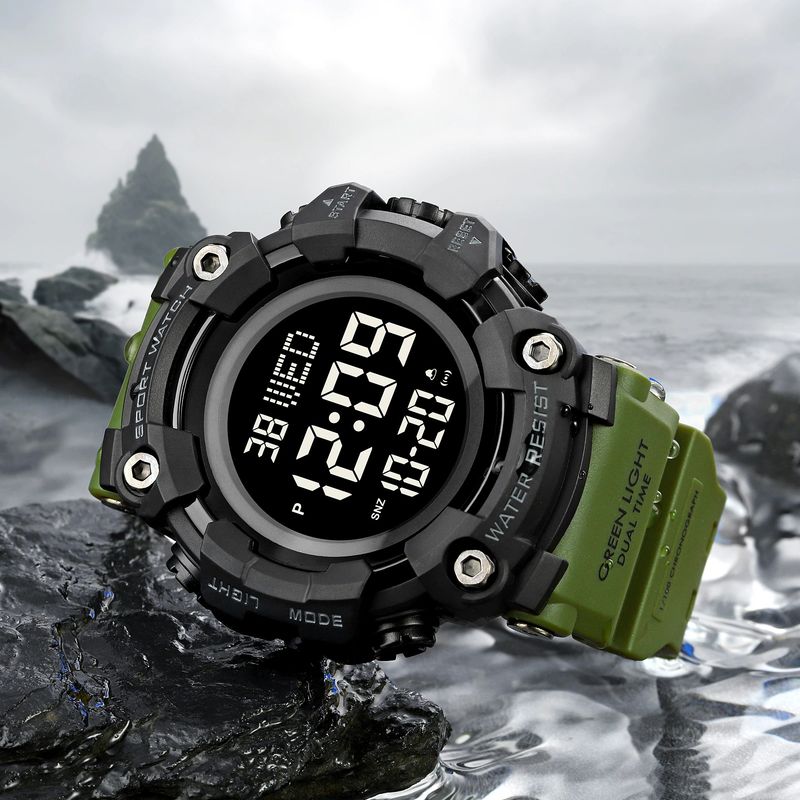 Fashion, accesorii si bijuterii - Barbati - Bijuterii barbati - Ceasuri barbati - Ceas barbatesc Skmei Sport Cronometru Digital Alarma Lumina Militar - Infinity.ro