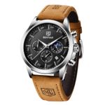 Fashion, accesorii si bijuterii - Barbati - Bijuterii barbati - Ceasuri barbati - Ceas barbatesc Benyar Elegant Quartz Cronograf Casual Piele - Infinity.ro
