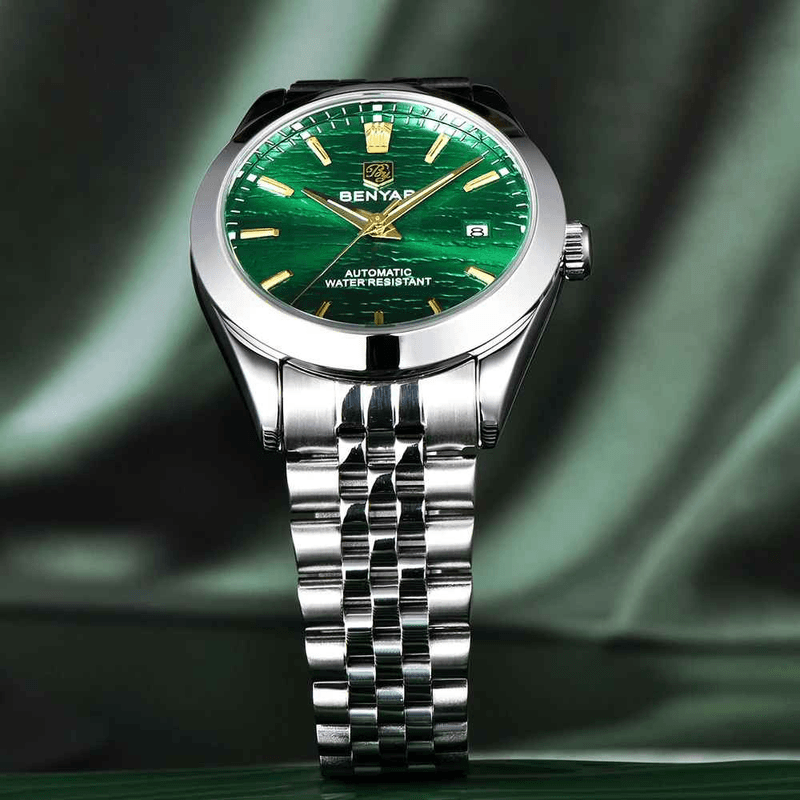 Fashion, accesorii si bijuterii - Barbati - Bijuterii barbati - Ceasuri barbati - Ceas barbatesc BENYAR BY-5209, mecanic automat, 40 mm, diver, rezistent la apa 5Bar, otel inoxidabil - Infinity.ro