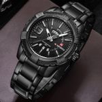 Fashion, accesorii si bijuterii - Barbati - Bijuterii barbati - Ceasuri barbati - Ceas barbatesc Naviforce Quartz Otel Data Analog Negru - Infinity.ro