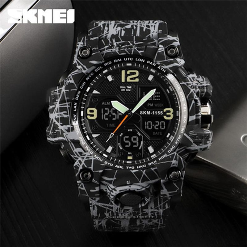 Fashion, accesorii si bijuterii - Barbati - Bijuterii barbati - Ceasuri barbati - Ceas barbatesc, Skmei, Shock Resistant, Militar, Army, Sport, Rezistent la apa si socuri - Infinity.ro