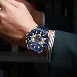 Fashion, accesorii si bijuterii - Barbati - Bijuterii barbati - Ceasuri barbati - Ceas barbati elegant, Curren, Cronograf, Quartz, Otel inoxidabil - Infinity.ro