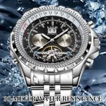 Fashion, accesorii si bijuterii - Barbati - Bijuterii barbati - Ceasuri barbati - Ceas Barbati Lige 89119 Argintiu-Negru, Mecanic, Design Business, Rezistent Socuri, 3ATM - Infinity.ro