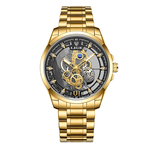 Fashion, accesorii si bijuterii - Barbati - Bijuterii barbati - Ceasuri barbati - Ceas barbati Lige Auriu Otel Quartz Analog Elegant Business - Infinity.ro