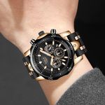 Fashion, accesorii si bijuterii - Barbati - Bijuterii barbati - Ceasuri barbati - Ceas barbati Lige Casual Quartz Silicon - Infinity.ro