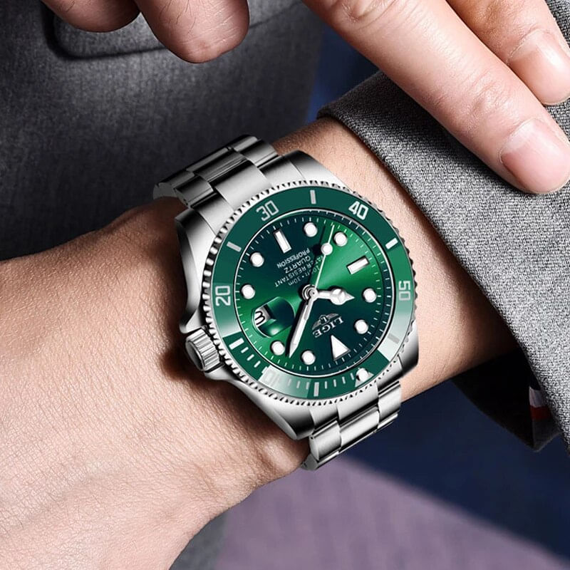 Fashion, accesorii si bijuterii - Barbati - Bijuterii barbati - Ceasuri barbati - Ceas barbati Lige, Fashion, Business, Analog, Quartz, Casual, Otel inoxidabil - Infinity.ro