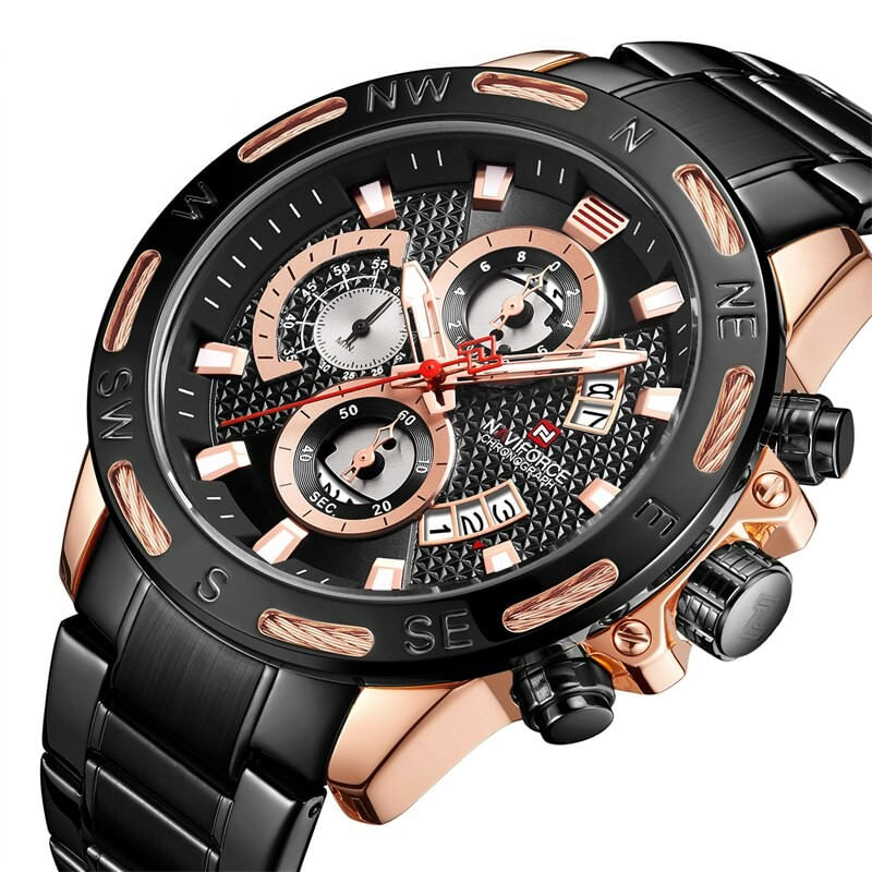Fashion, accesorii si bijuterii - Barbati - Bijuterii barbati - Ceasuri barbati - Ceas barbati Naviforce Analog Afisare data Indici fosforescenti Negru - Infinity.ro