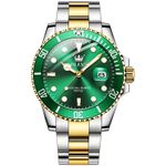 Fashion, accesorii si bijuterii - Barbati - Bijuterii barbati - Ceasuri barbati - Ceas barbati Olevs Analog Quartz Elegant Verde Afisare data Otel - Infinity.ro