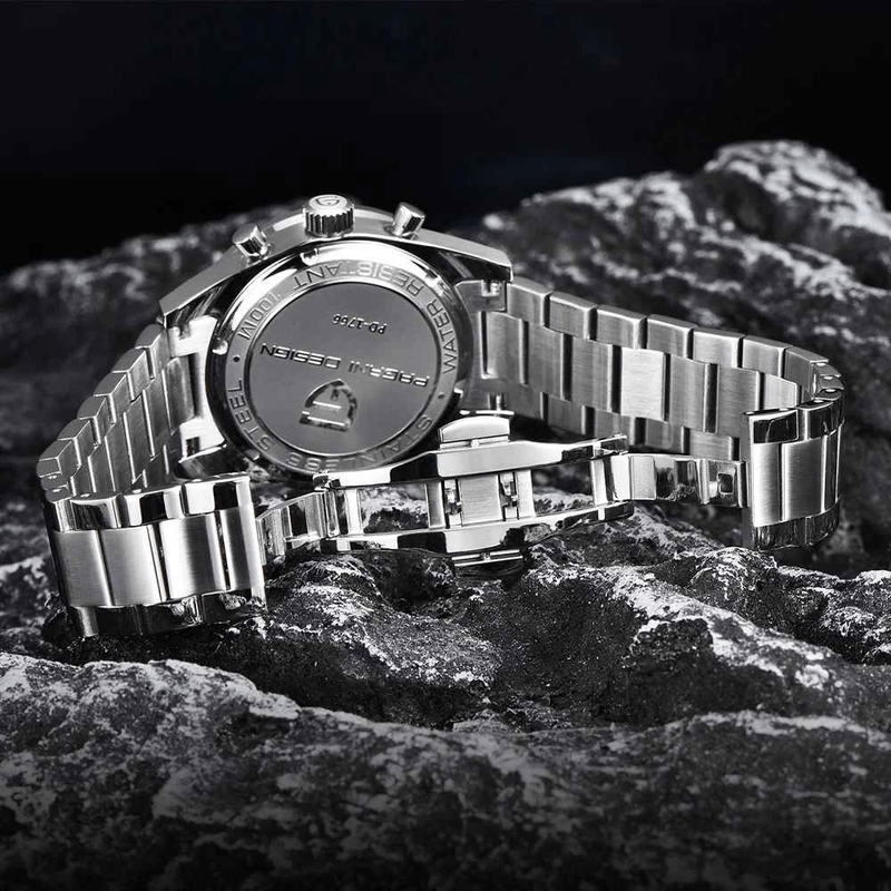 Fashion, accesorii si bijuterii - Barbati - Bijuterii barbati - Ceasuri barbati - Ceas Barbati Pagani Design PD-1766 Albastru, Chronograph VK64, 40mm, Safir, Otel, 100M - Infinity.ro