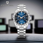 Fashion, accesorii si bijuterii - Barbati - Bijuterii barbati - Ceasuri barbati - Ceas Barbati Pagani Design PD-1766 Albastru, Chronograph VK64, 40mm, Safir, Otel, 100M - Infinity.ro