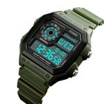 Fashion, accesorii si bijuterii - Barbati - Bijuterii barbati - Ceasuri barbati - Ceas barbati Skmei Sport Multifunctional Digital Alarma Casual Army Verde - Infinity.ro