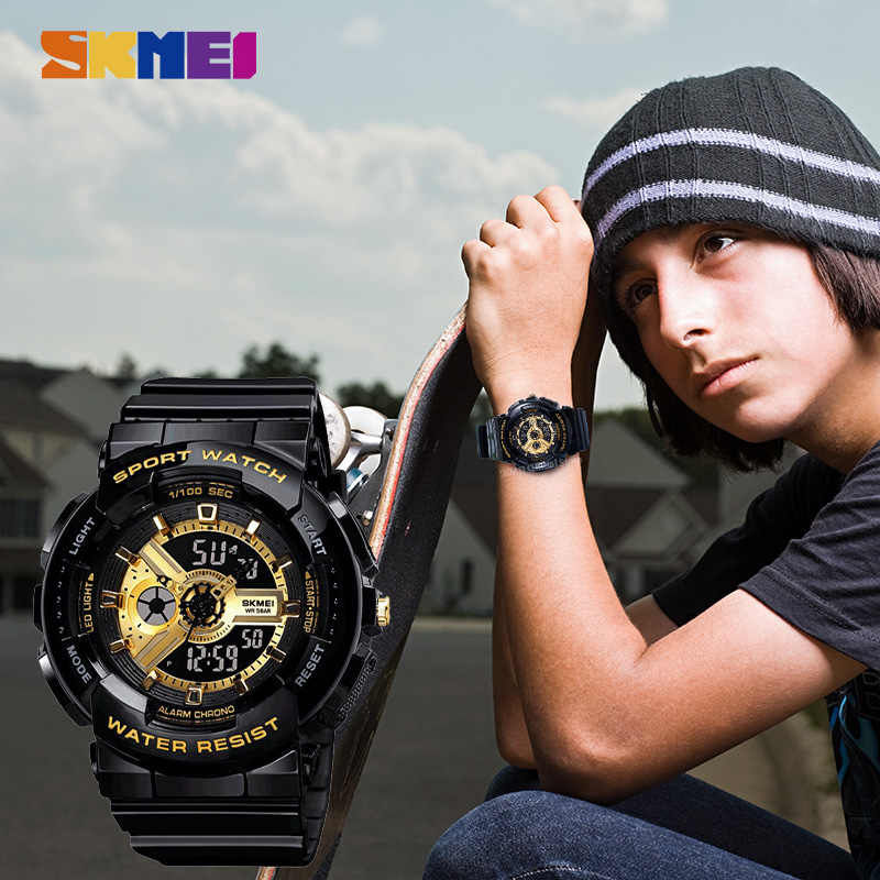 Fashion, accesorii si bijuterii - Copii - Accesorii copii - Bijuterii si ceasuri copii - Ceas copii Skmei Shock Resistant Digital Quartz Sport - Infinity.ro