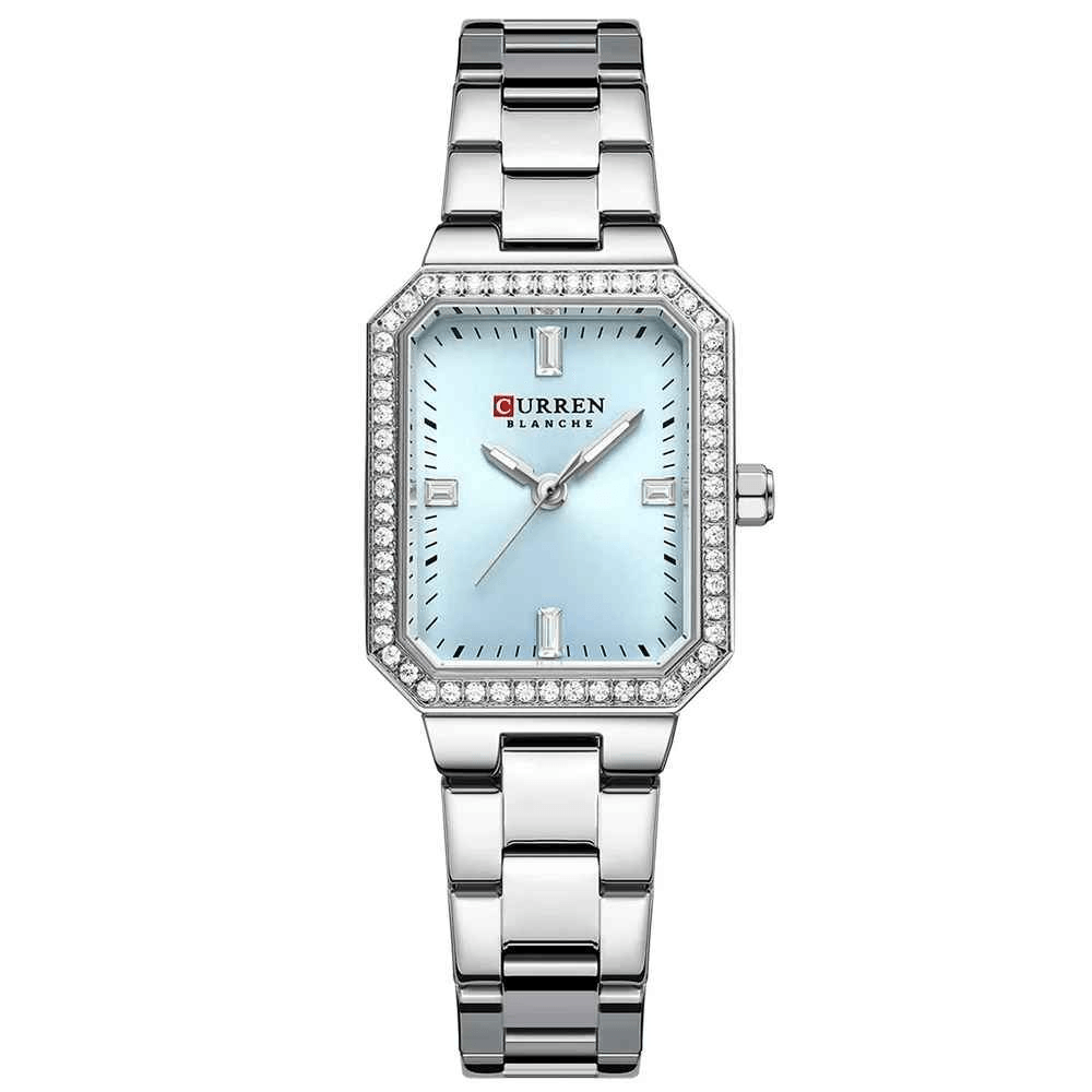 Ceas dama Curren Elegant – Cadran albastru, bratara argintie, stil elegant si modern