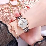 Fashion, accesorii si bijuterii - Femei - Bijuterii femei - Ceasuri femei - Ceas dama de mana Nibosi Elegant Casual Fashion Analog Quartz Argintiu Auriu Alb - Infinity.ro