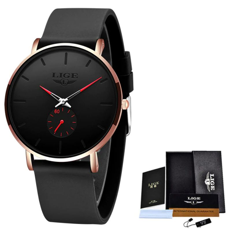 Fashion, accesorii si bijuterii - Femei - Bijuterii femei - Ceasuri femei - Ceas dama Lige Quartz Silicon Casual Luxury Fashion Analog - Infinity.ro