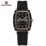 Fashion, accesorii si bijuterii - Femei - Bijuterii femei - Ceasuri femei - Ceas Dama Naviforce 5049 Negru-Auriu - Afisaj Analog, Fashion, Casual, Rezistent la Apa 3ATM - Infinity.ro