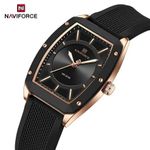 Fashion, accesorii si bijuterii - Femei - Bijuterii femei - Ceasuri femei - Ceas Dama Naviforce 5049 Negru-Auriu - Afisaj Analog, Fashion, Casual, Rezistent la Apa 3ATM - Infinity.ro