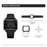 Fashion, accesorii si bijuterii - Femei - Bijuterii femei - Ceasuri femei - Ceas Dama Naviforce 7101 Negru - Digital Sport Casual, Afisaj LED, Rezistent la Apa 3ATM - Infinity.ro