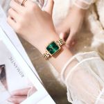 Fashion, accesorii si bijuterii - Femei - Bijuterii femei - Ceasuri femei - Ceas dama Poedagar Elegant Casual Fashion Quartz Auriu Verde - Infinity.ro