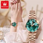 Fashion, accesorii si bijuterii - Femei - Bijuterii femei - Ceasuri femei - Ceas dama Olevs Elegant Quartz Auriu Analog Diamant Auriu - Infinity.ro